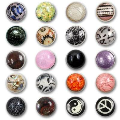Chunks Druckknopf Clicks Snap Bead Buttons für Chunks Leder Armband Druck N6587