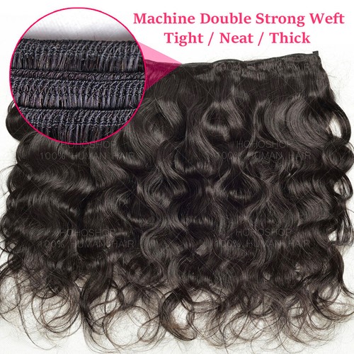 CLEARANCE Straight Loose Wave Virgin Human Hair Extensions 3 Bundles Weave Weft - Picture 7 of 18