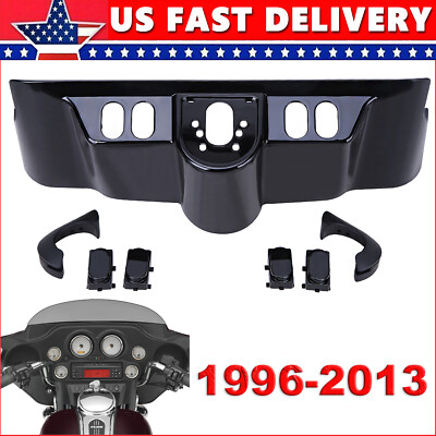 Vivid Black Inner Fairing Cover Switch Cap Kit For Harley Electra