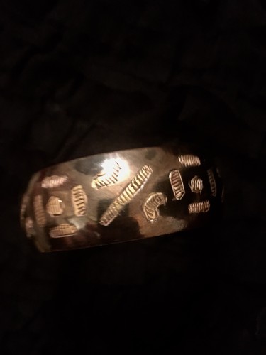 Silver Tone Bangle Bracelet Made In India - Picture 3 of 10