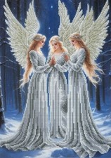 Angels Bead Embroidery Kit DIY Needlepoint Beadwork B702