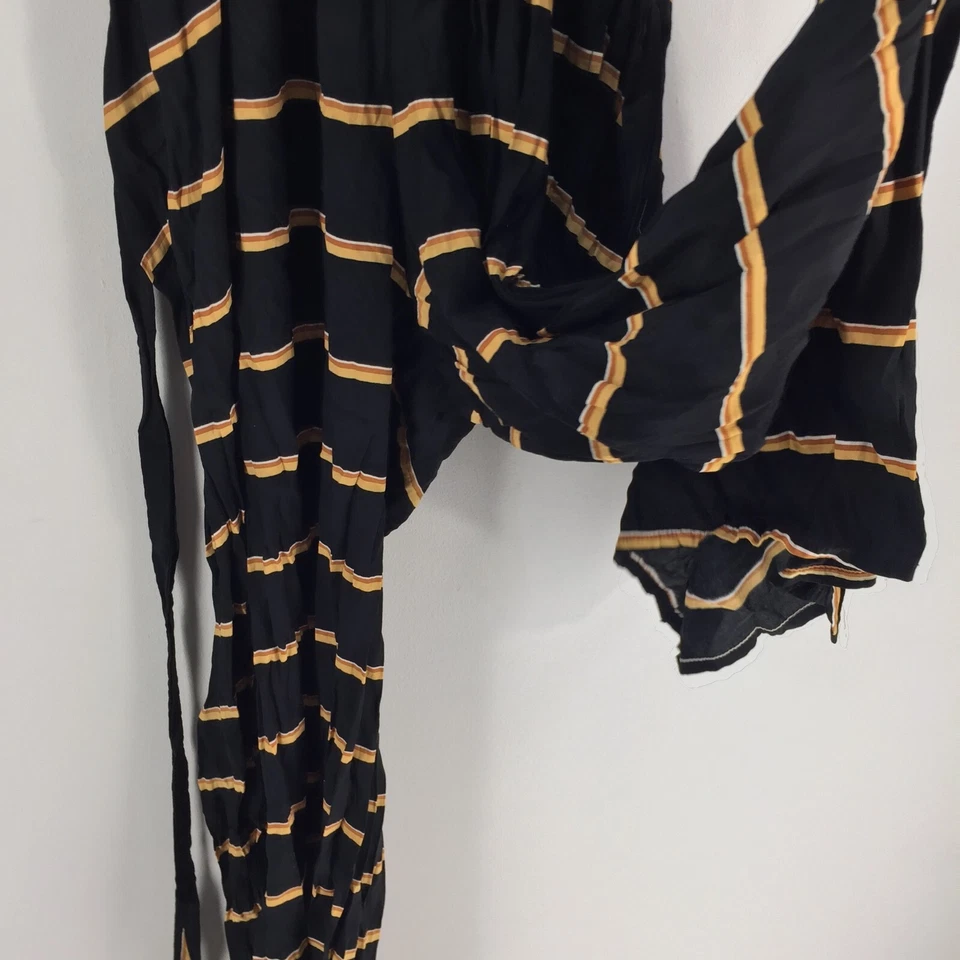 Mono mujer Faithfull the brand talla 8 negro rayas sin mangas halter070362 Foto 2 de 4