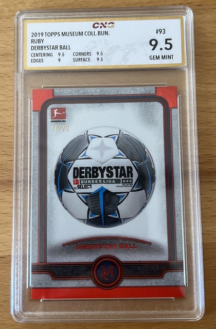 Topps 2019-20 Museum Bundesliga Derbystar Ball /25 CNG 9.5