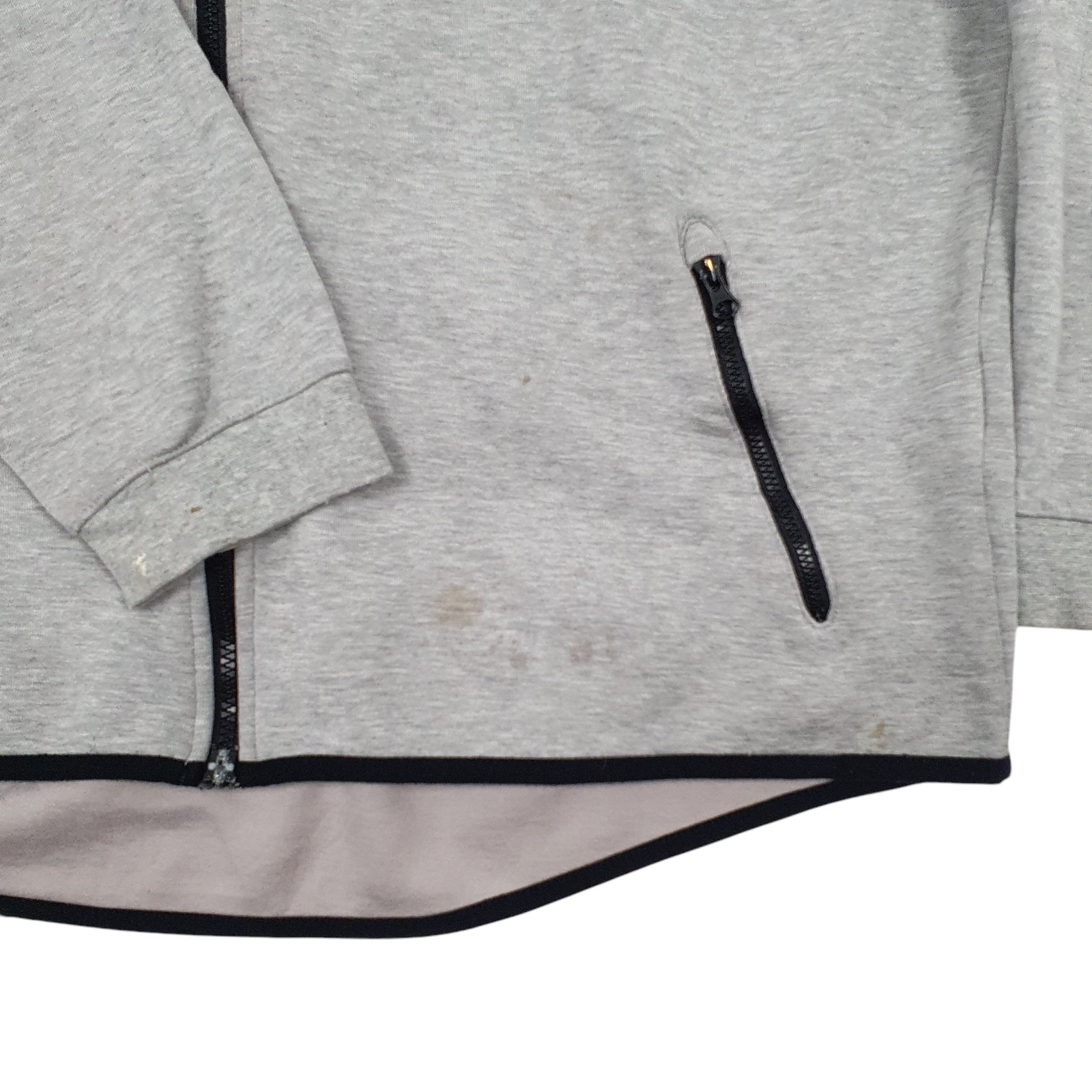 NIKE Full Zip Cotton Blend Jumper Sweatshirt Mens XXL image 4
