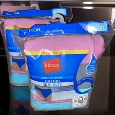 Hanes Multi-color Hi-Cuts 5 Pack 9/2XL Cool Comfort Cotton 2 Packs Of 5