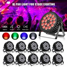 UKING 270W LED 18 Par Stage Light DMX RGBW Disco Show DJ Lighting Aluminum Shell