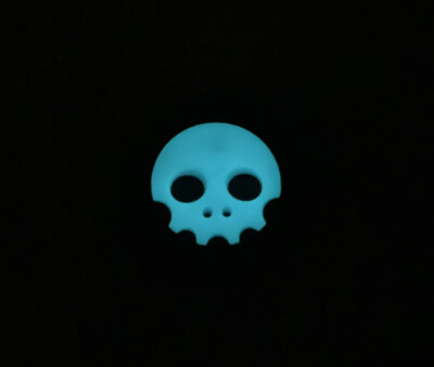 Playge Glow Skall - PVC Ranger Eye Patch Blue on Black 1” RE Koch Tools
