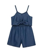 Habitual Kids Girls' Tie Front Romper - Little Kid