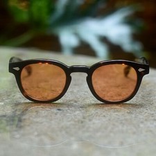 Men Orange sunglasses women tortoise glasses Johnny Depp orange sunglasses UV400