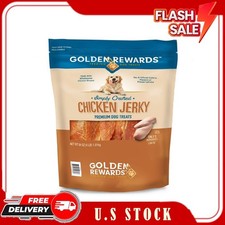 Golden Rewards Chicken Flavor Premium Dry Jerky Treats for All Dogs, 64oz