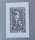ex-libris exlibris DEVIL and Lady art Shpigov