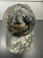 Vintage Pioneer Steel Pipe Hat Camo Snapback USA Made Texas Cap
