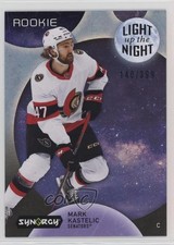 2022 Upper Deck Synergy Light Up The Night Rookies Blue /399 Mark Kastelic r4d