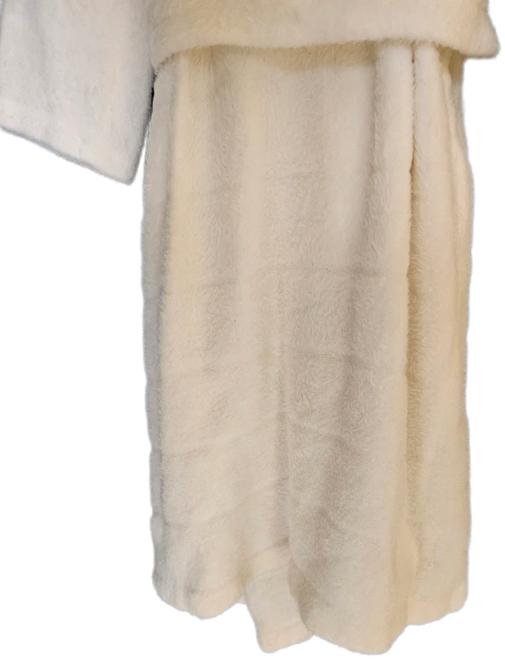 Abrigo Vintage Charmode Sears Roebuck Difuso Cinturón Blanco Años 60 Retro Pequeño Foto 4 de 4