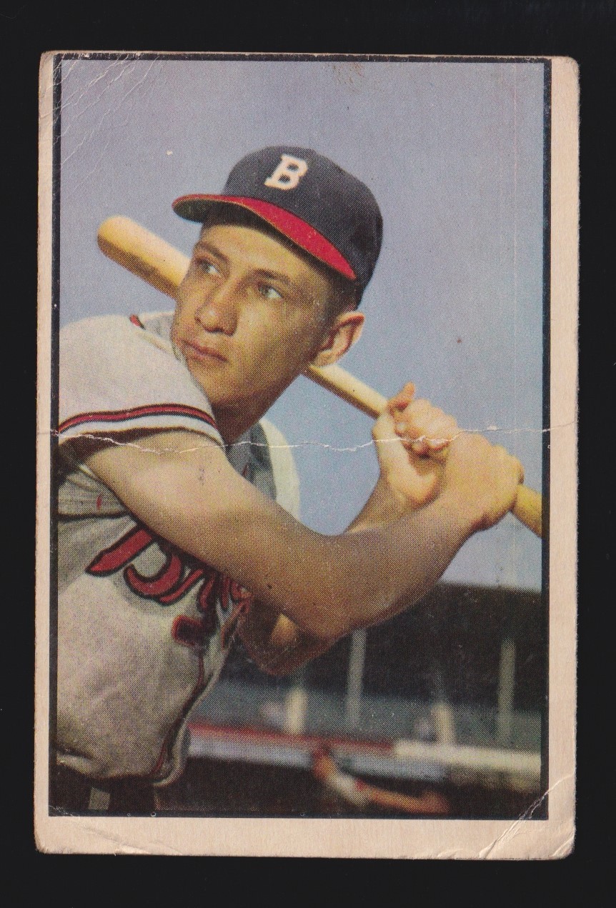 Jack Daniels #83 Baseball Cards 1953 Bowman Color trading card — raw and PSA graded price guide