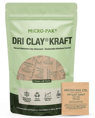 Micro-Pak Kraft, Highest Moisture Absorption Desiccant Packs, Silica Gel Pack...