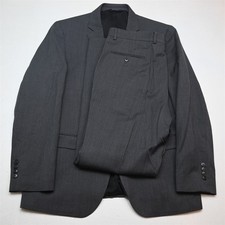 Jos A Bank 43R 36x32 Gray 100 Wool Traveler Mens Jacket Pants Suit