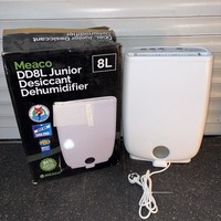 Meaco DD8L Junior 8L Desiccant Dehumidifier With Humidistat Small Room 240V