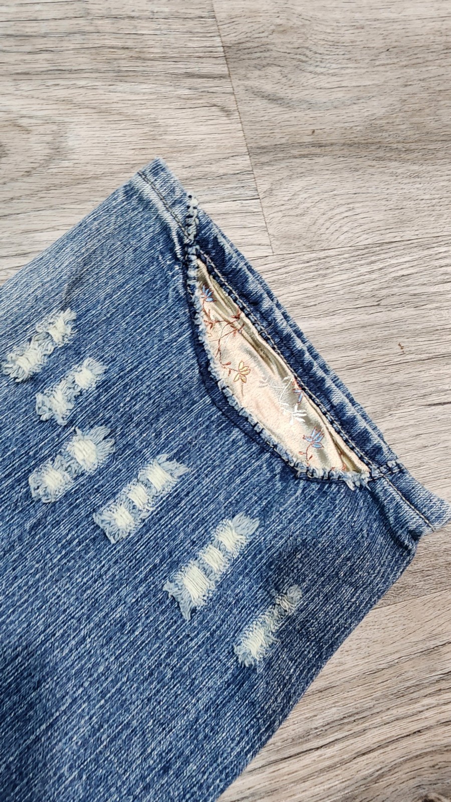 Vanilla Star Distressed Embroidered Patch Blue De… - image 6