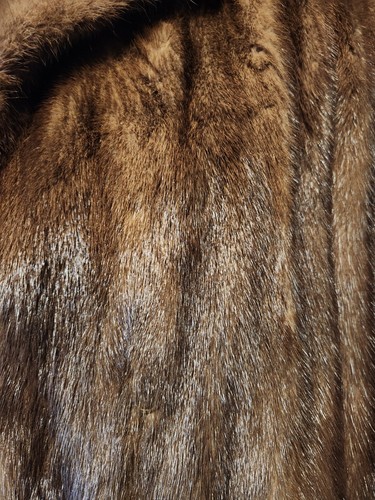 Vintage Full Length Brown MINK FUR Coat Sz Medium/Large STUNNING! - Picture 3 of 8