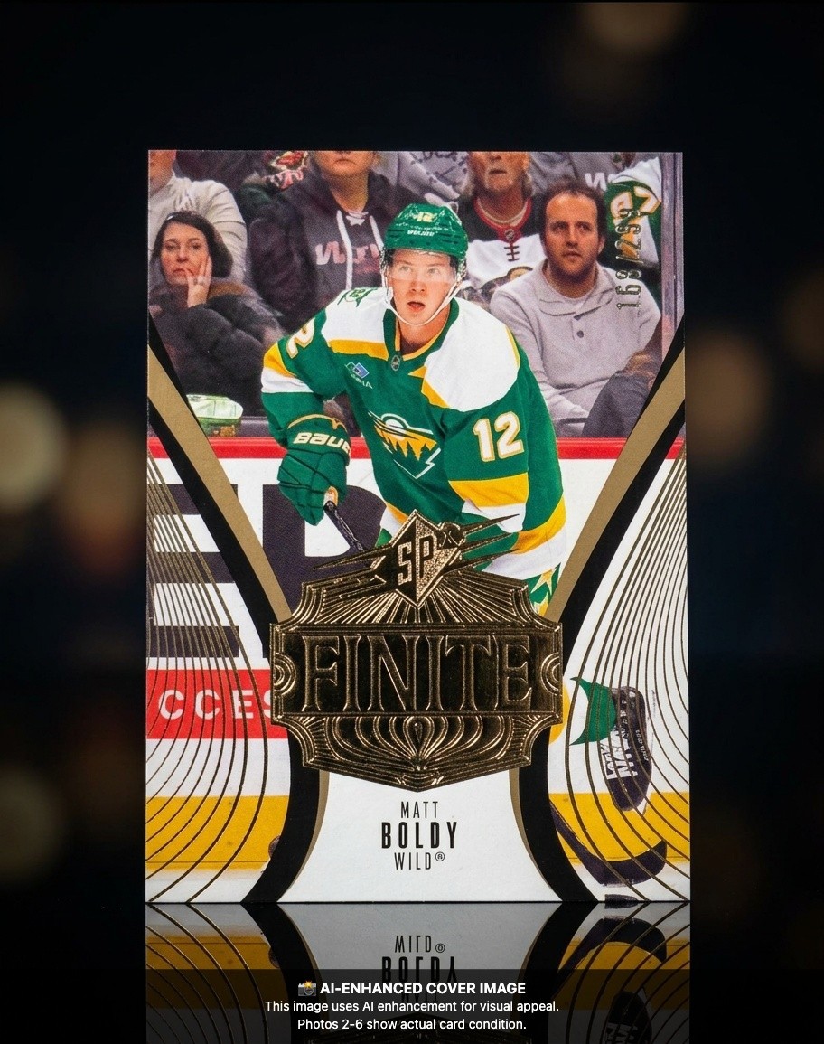 Matt Boldy 2025-26 Upper Deck SPx - #9 Gold Finite /299 Minnesota Wild