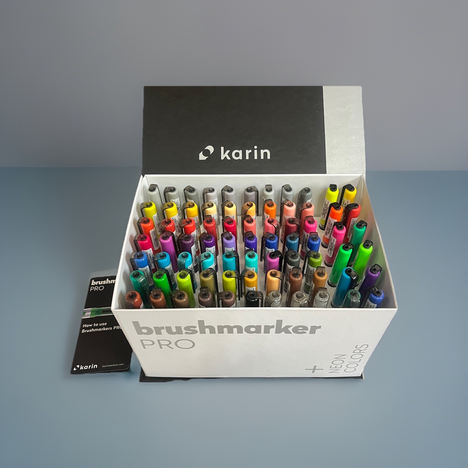 KARIN Megabox Brush Marker Pro Water-Based Brush Pen Suitabl