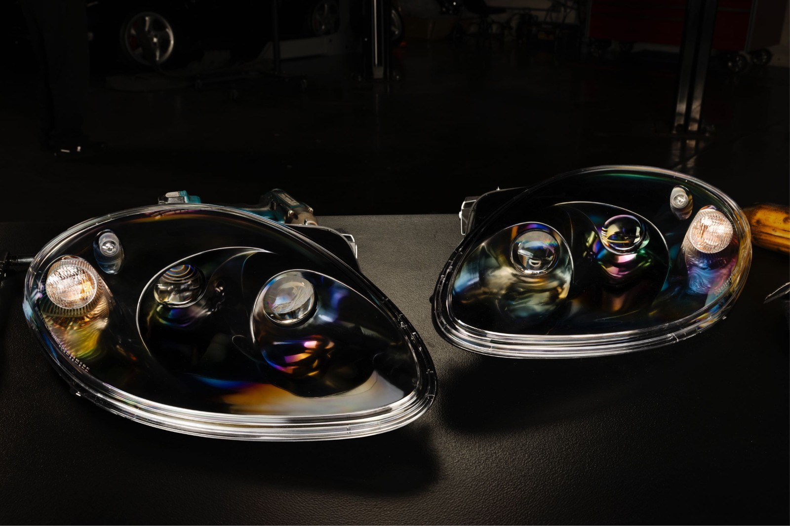 2000-2005 Ferrari 360 Modena Founders Carbon Fiber LED Headlights