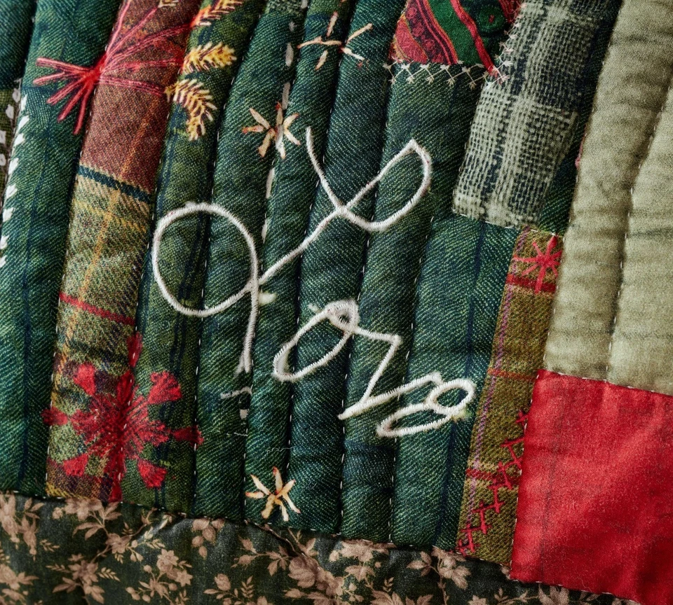 Edredón reversible completo/queen potterybarn Holiday Love Foto 4 de 4