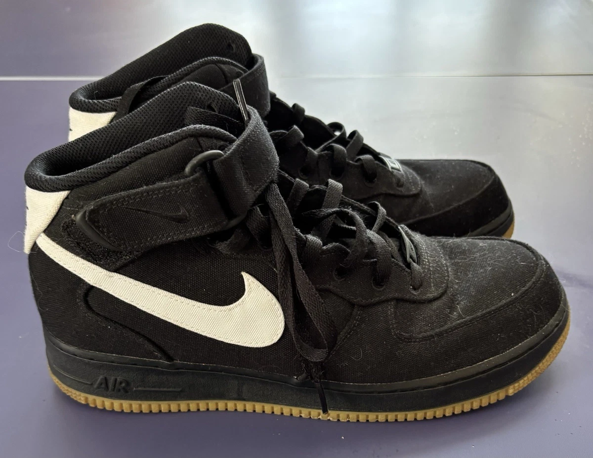 Nike Air Force 1 High Black Canvas | eBay