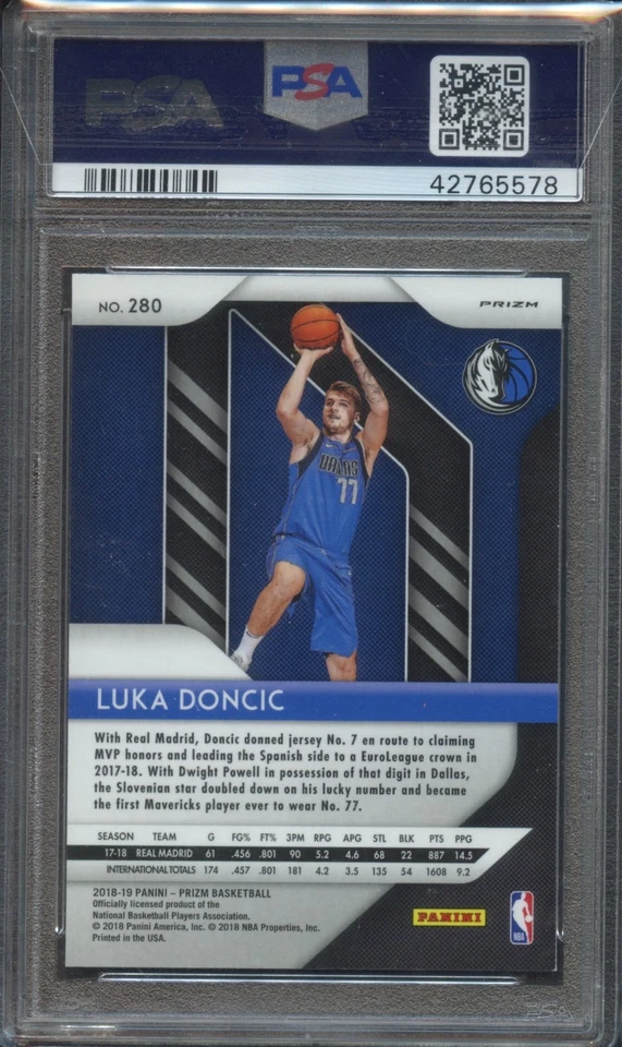 Panini Prizm Luka Doncic 2018-19 - Silver Prizm RC - PSA 10 GEM MT Foto 2 de 2