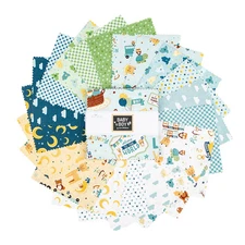 Baby Boy, 5" x 5" Squares, Riley Blake $3.99 Ships ANY Amount Of Fabric
