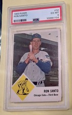 1963 Fleer Set-Break # 32 Ron Santo PSA 6 EX-MT