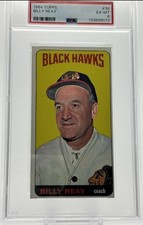 1964-65 Topps Billy Reay PSA 6 Chicago Blackhawks #38