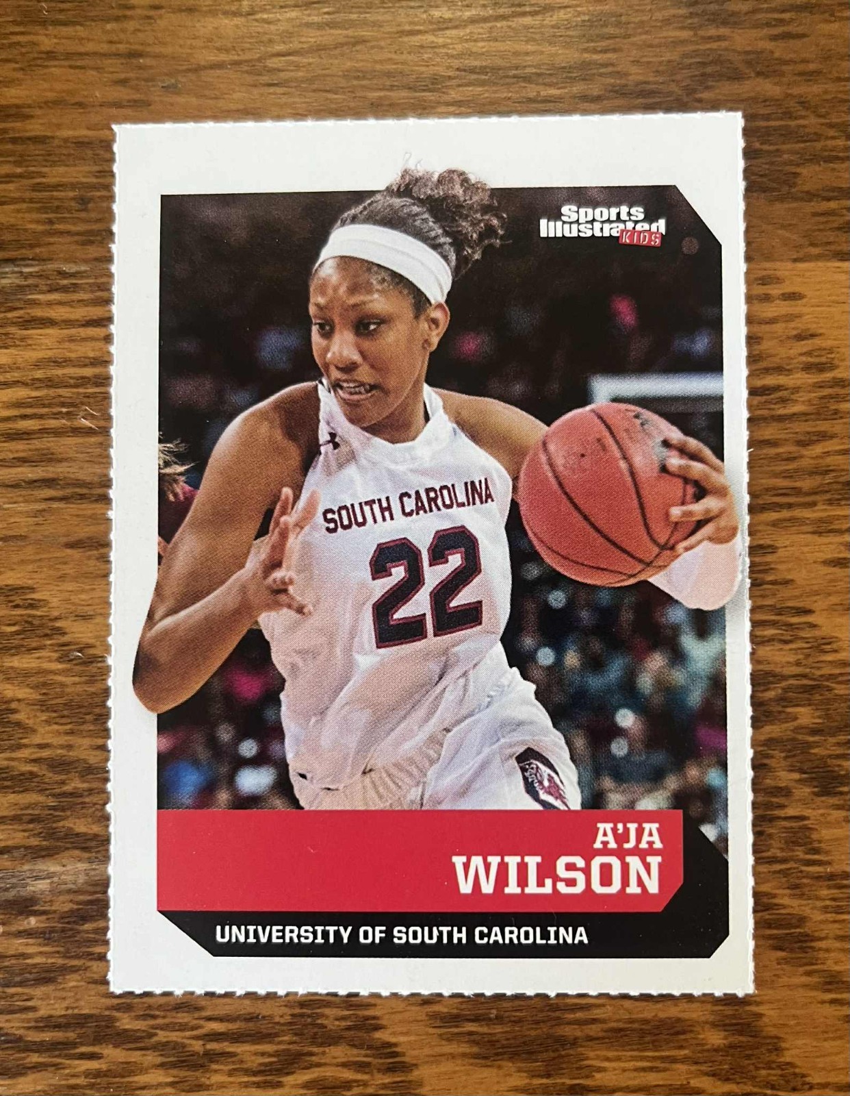 2016 Sports Illustrated For Kids #517 A’ja Wilson Rookie Card