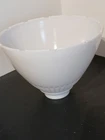 Milk Glass Vintage Torch Lamp Shade Diffuser, Sawtooth Rim