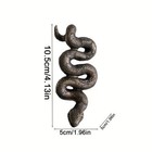 1Pc Upside Down Snake Resin Garden Sculpture Outdoor Statue Reptile Collectible