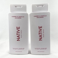Native Cherry  Vanilla Macaron Body Wash 18 fl oz Lot of 2