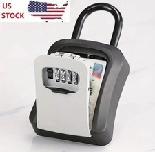 Key Lock Box Combination Wall Non Metal 4 Digit Security Storage Case Organizer