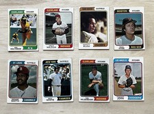 1974 Topps Baseball Cards Lot Of 8
