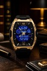 NIB Activa X  VenzisMen’s Analog-Digital Dual Time Chronograph Watch 50 MM Gold — photo 1