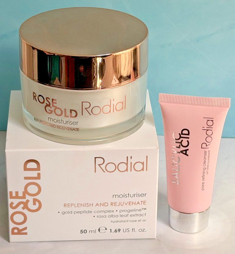 Rodial Rose Gold Moisturiser 50ml NWB Salicylic Acid Cleanser 20ml Sealed RP£210