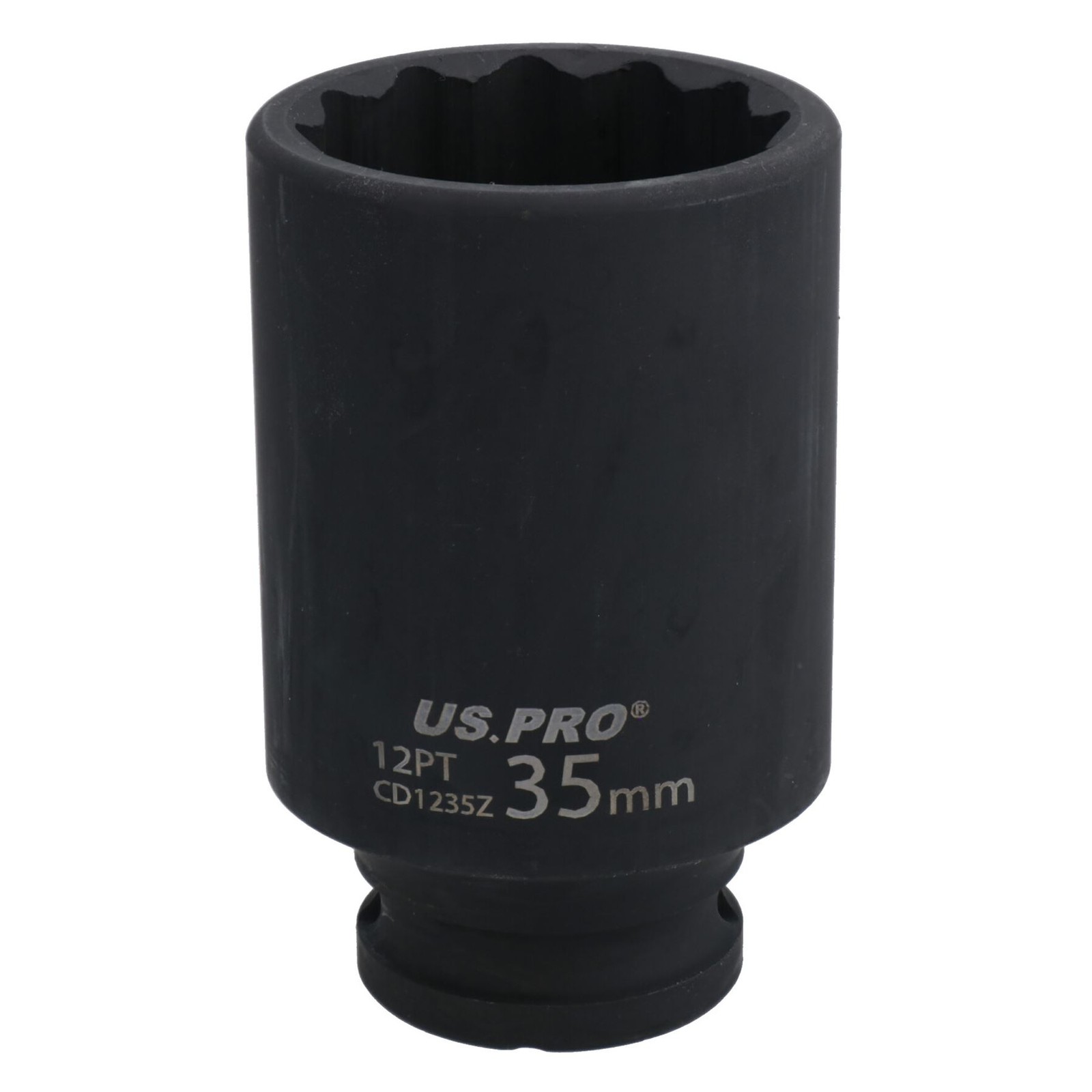 35mm 1/2"" Drive Deep Impacted Thin Wall Walled Hub Nut Socket 12 Sided