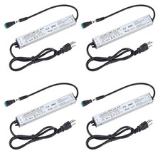 4 Pack LED Driver - 40W Waterproof IP67 Power Supply, 90V-265V AC NEW/OPEN BOX