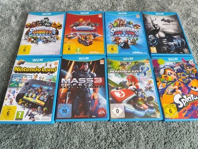 Nintendo Wii U 8 Spiele Bundle Mario Kart , Batman, Mass Effect, Skylanders