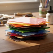 Mixed Color Stained Glass Sheets Set for Mosaic Art and Creative Design Projects