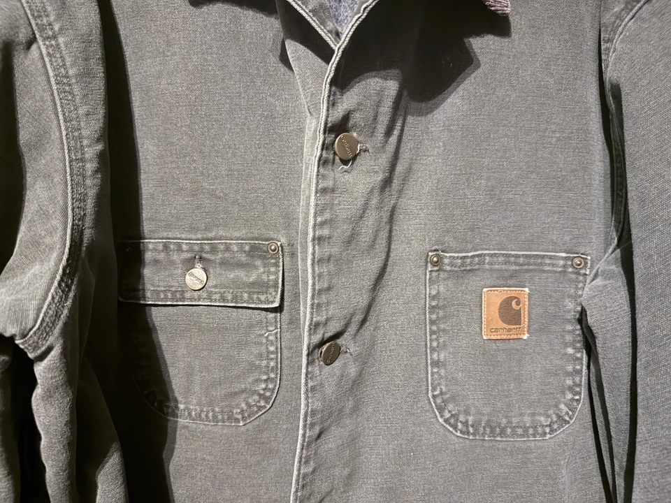 USA Made Carhartt Jacket Men’s Size XXL Corduroy Collar 14806 Coat Wool Lined - Image 3 of 4