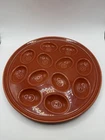 Fiesta Persimmon Deviled Egg Tray Plate Platter Fiestaware 11”
