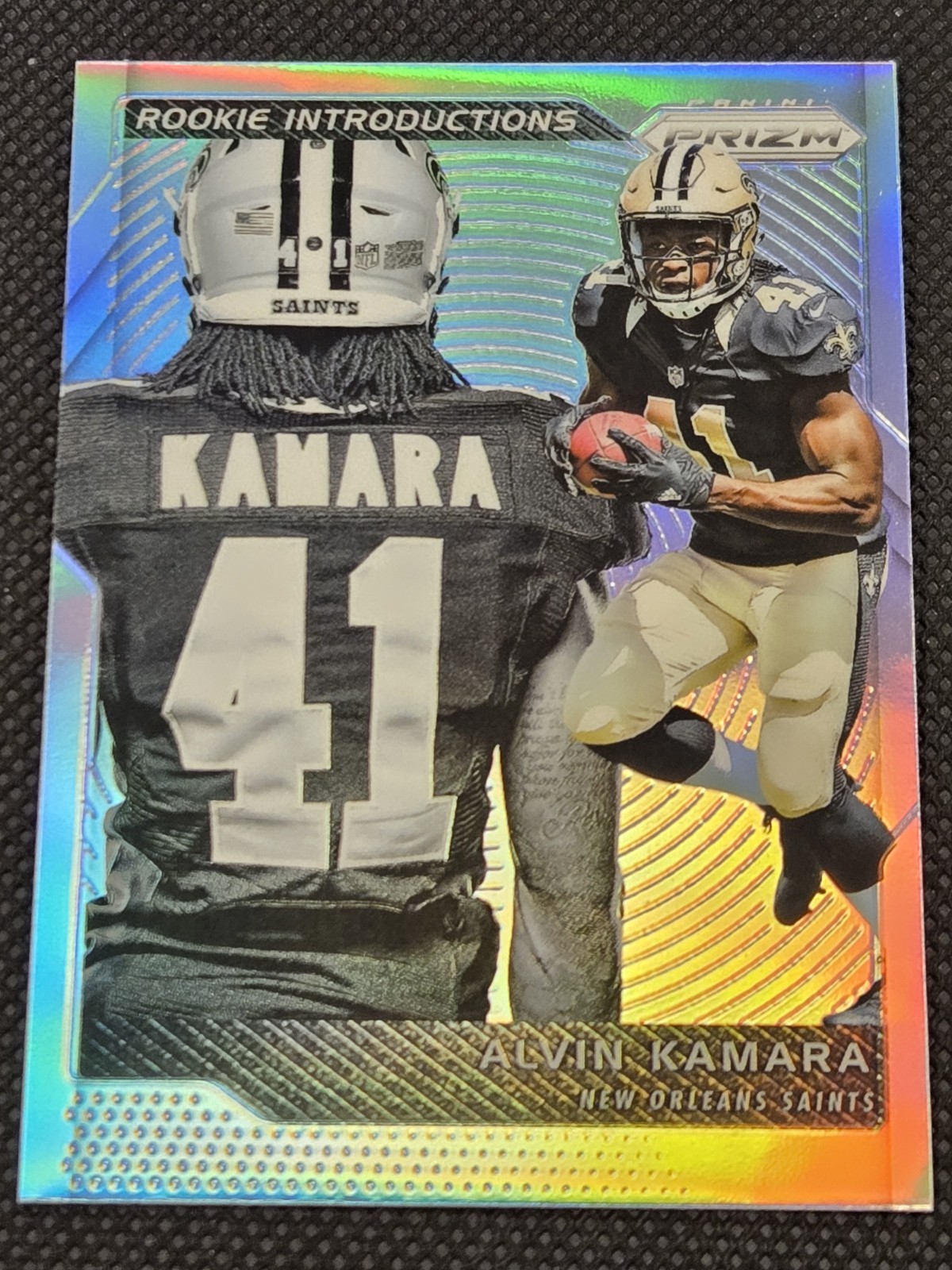 Alvin Kamara - 2017 Rookie Introductions - Silver Prizm RC