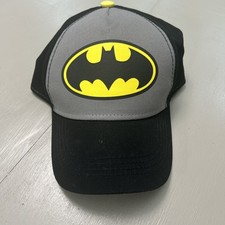 NWT Batman DC Comics Youth Ball Cap Hat Snapback Baseball black with logo