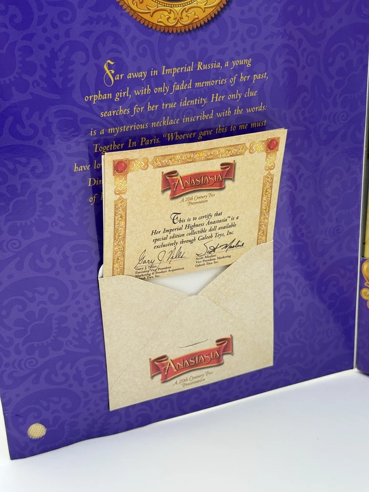 Muñeca Coleccionable Su Alteza Imperial Anastasia 1997 Galoob 23010 NRFB Foto 4 de 4